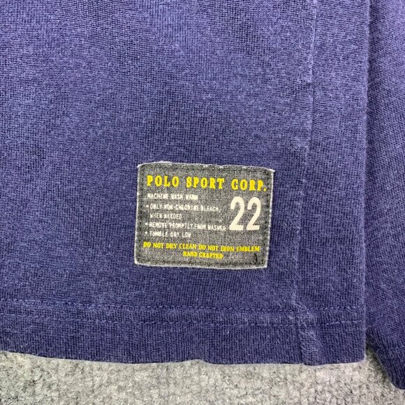 Vintage POLO SPORT Ralph Lauren Spell Out P Wings Logo Long Sleeve Shirt XXL - Picture 7 of 10